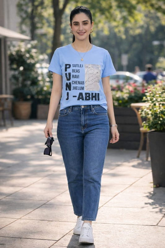 Woman T-Shirt With Trendy Print