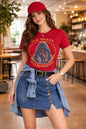 Woman TShirt With Trendy Print "Stay Silent Stay Dangerous"