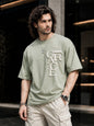 Oversized Puff Print Cotton Lycra T-Shirt – Casual Streetwear Tee for Men