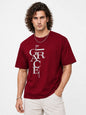 Oversized Puff Print Cotton Lycra T-Shirt – Casual Streetwear Tee for Men