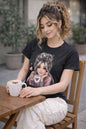 Women’s Cotton Rich Graphic T-Shirt Slim Fit | Casual Printed Tee XS-L