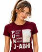 Woman T-Shirt With Trendy Print PUNJAB