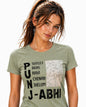 Woman T-Shirt With Trendy Print PUNJAB